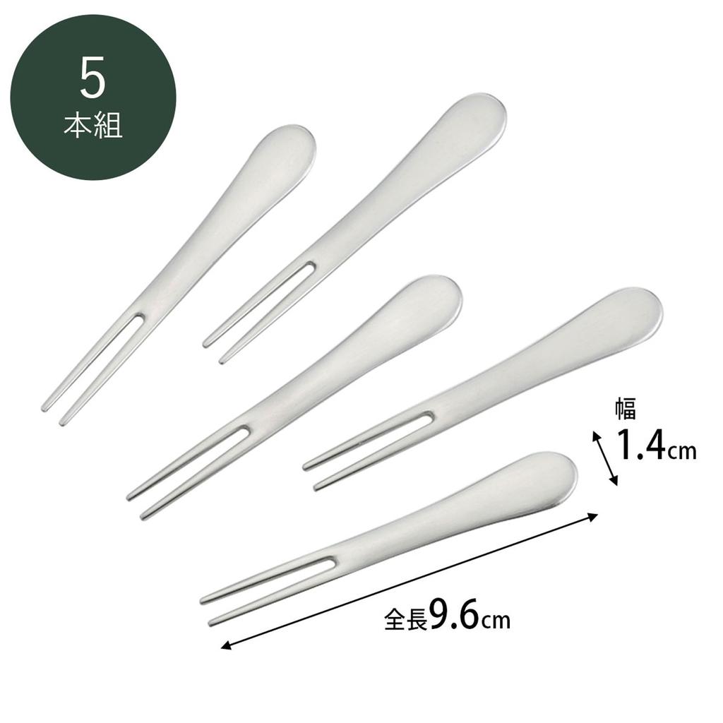 Shimomura Kihan Mini Japanese Sweets Fork Set of 5 46745