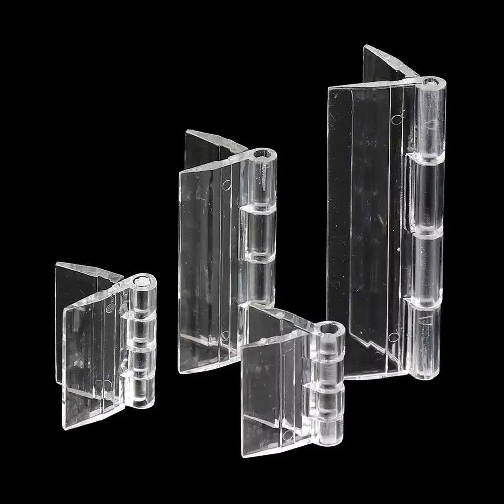 10Pcs Clear Folding Hinge Acrylic Furniture Hardware New Door Hinges  DIY Cabinet Door Box