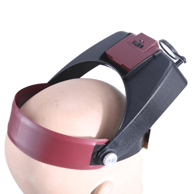 Magnifying Glasses LED Light Lamp Head Loupes Jewelerr Headband Magnifier Eye Glasses Optical Glass Tool 1.5/3/6.5/8X
