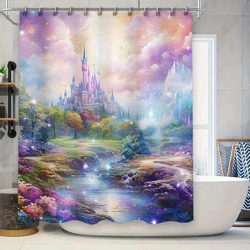 

Vibrant Leaf Pattern Shower Curtain Modern Bathroom Decor For Home Living Room Or Hotel Gift Idea W60H190(CM)-1 Pcs