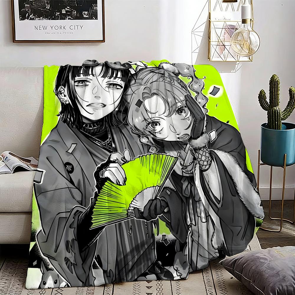 Aya Oosawa Koga Mitsuki comic anime Throw Lightweight 240g Flannel Blanket Soft Skin-friendly for Summer Cooling 75X95CM