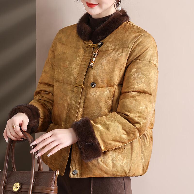 Женская праздничная короткая зимняя хлопковая куртка XUEXI 2XL