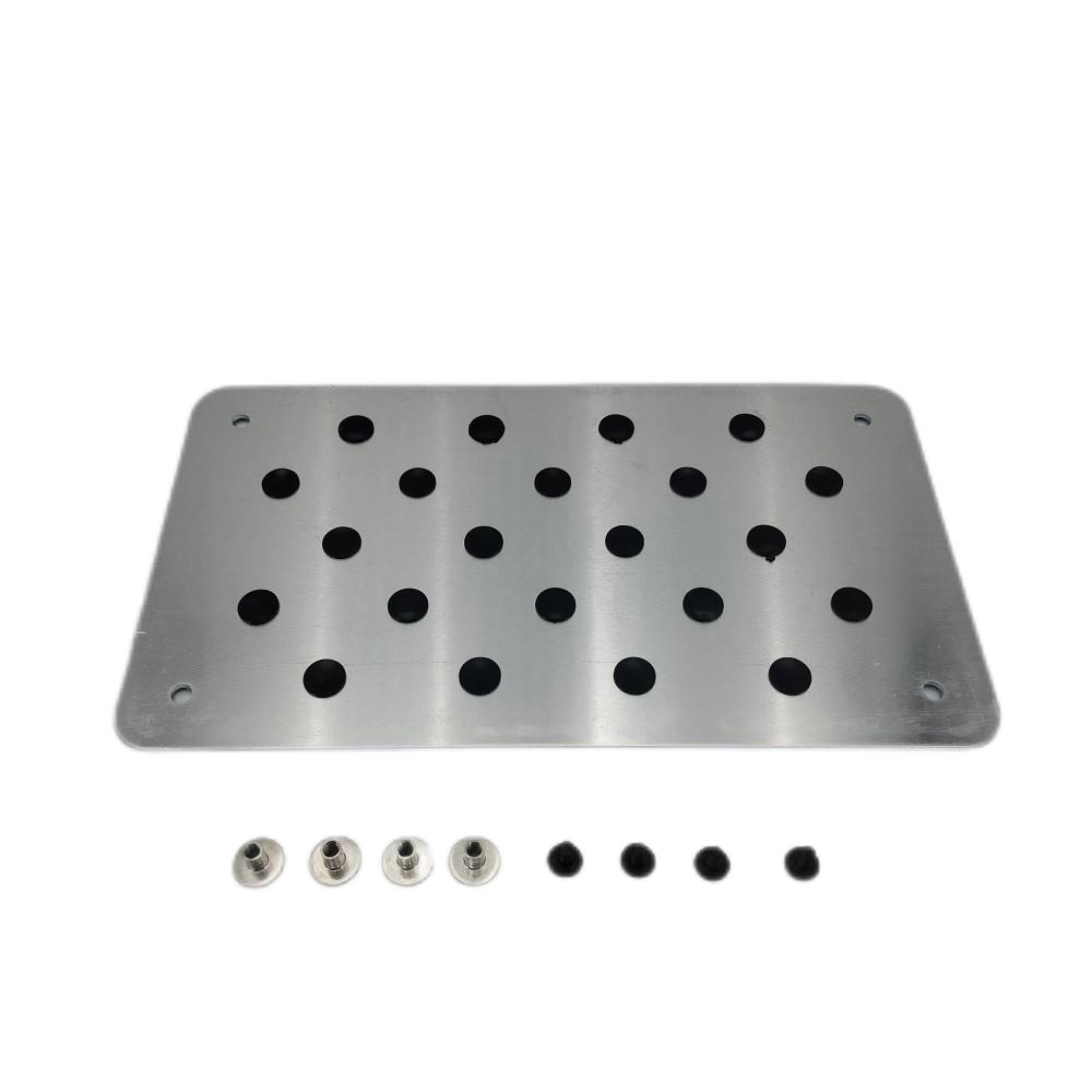 Aluminum alloy Car Non-slip Plate Carpet pedal Floor Mat Environmental Rubber Car Accessories Styling