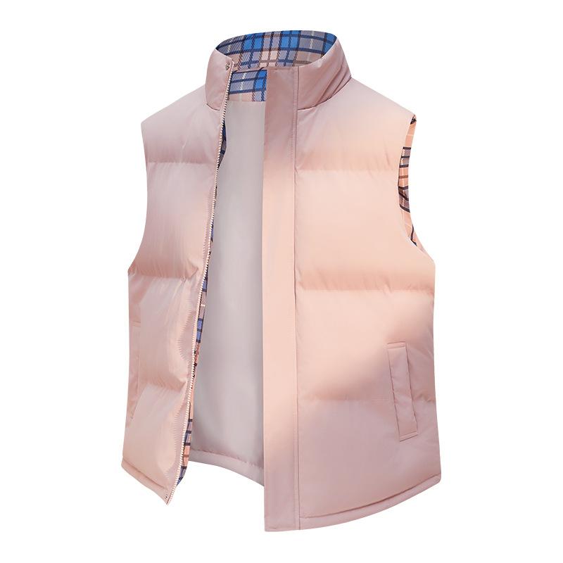 Vest Men's Autumn and Winter Stand-Up Collar Thickened Top Thermal Vest Outdoor Sports Sleeveless Vest