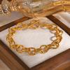 Simple Twist Chain OT Buckle Bracelet Women's Stainless Steel Gold Color Bracelets Fashion Jewelry Gifts