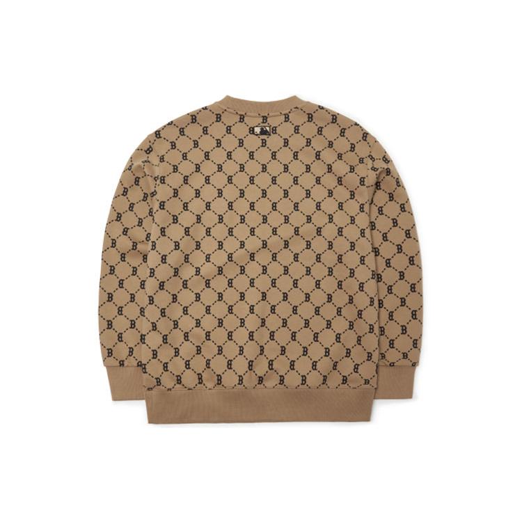 New MLB Old Flower Sweatshirts Unisex Brown 3AMTM0314-43BGD