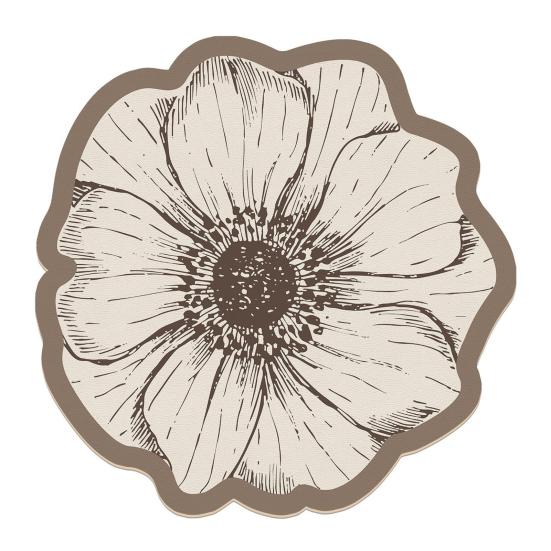 Flower Placemat Dining Table Heat Insulation Mat Absorbent Diatomaceous Earth Decorative Flower Mat