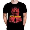 Wild Star Hearts Pet Sematary Mens Tshirt Halloween Gothic Horror Print, Black Graphic T-Shirt, Movie Poster Tee