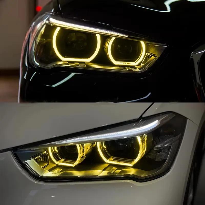 Angel Eyes DRL Boards For 2018 BMW X1 F48 F49 2016-2019 Yellow Xenon Headlight Daytime Running Light Module Chip 7428791 7428792