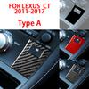 Carbon Fiber Interior Accessories Sport Mode Panel for Vehicle Automotive Interior Decorative Stickers for  LEXUS  CT 2011-2017