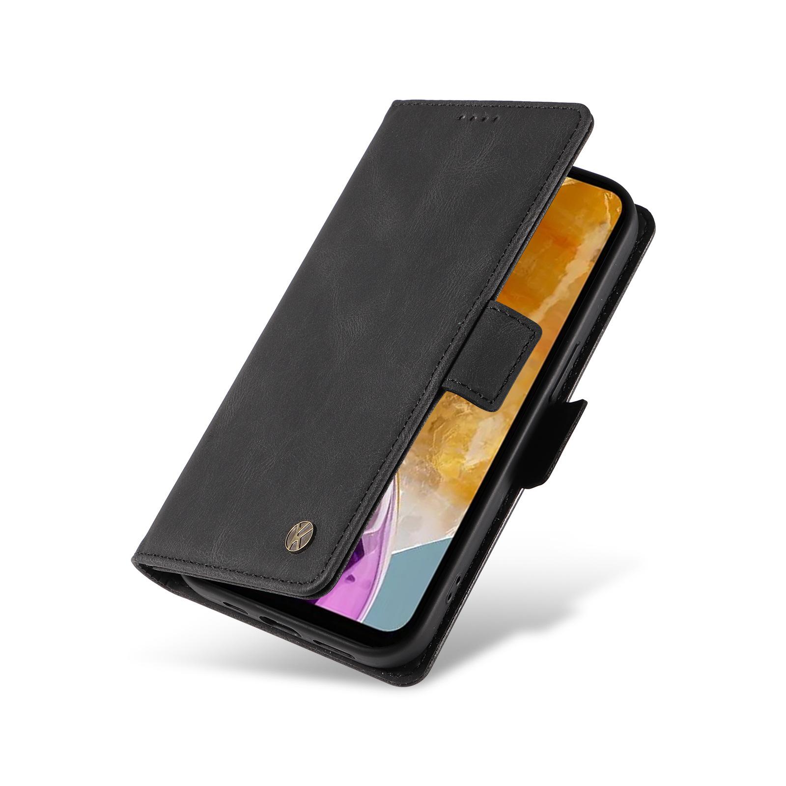 

Мульти чехол-книжка на 3 карты для Xiaomi Poco M6 Pro M5S M4 M3 X6 Pro X5 X4 X3 GT F6 F5 F4 F3 C65 Ретро кожа противоударный кошелек флип-кейс Poco M4 Pro чёрный