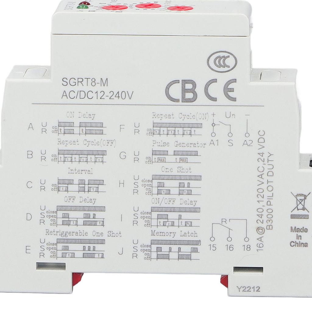Intermediate Relay Sensitive Quick Response Light Indicator Guide Rail Type Auxiliary Relay 5A 16A 1
