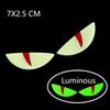 2pairs Reflective Devil's Eye Stickers For Car and Motorcycle Decor Luminous Improves Night visibility Safety Durability Fashion
