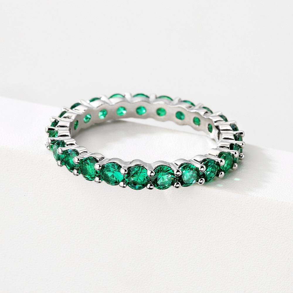 Minimalist Baby's Breath Zircon Ring: High-End Luxury Cold Style Fashion Jewelry for Women