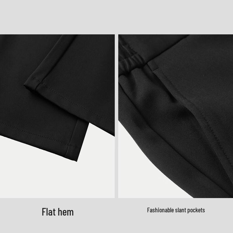 HLA Men's Chic Ageless Embroidered Smart Casual Pants
