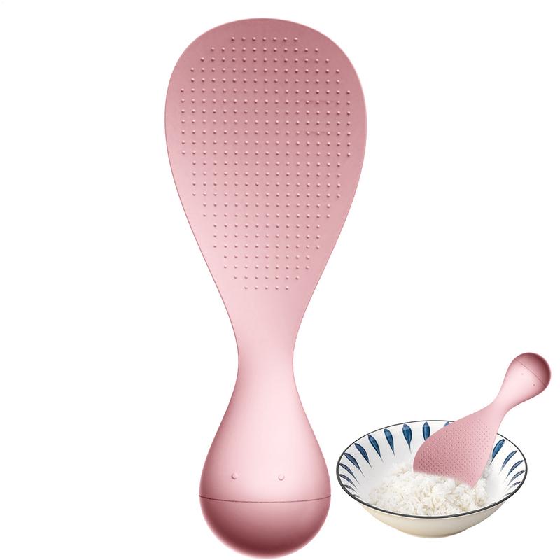 1Pcs Spoon Tumbler Design Non-stick Rice Cooking Spoon Stand-Up Rice Spatula Sushi Rice Sticky Sweet Rice Spoon Kitchen Gadgets