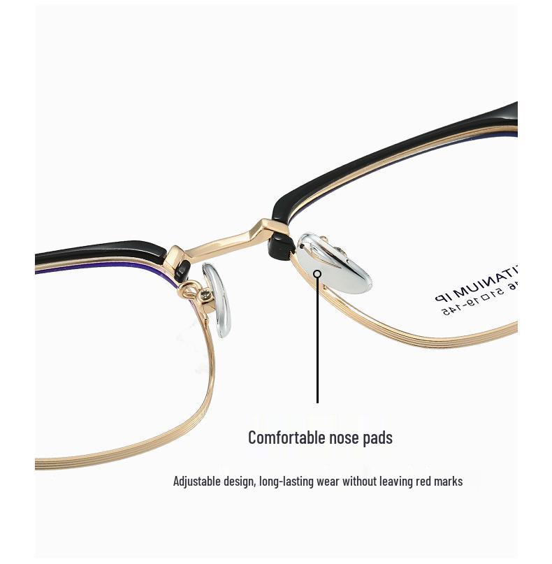 2024 Summer Ultra-Light Titanium Business Glasses - Unisex Anti-Blue Light Myopia Eyewear, Style 15016