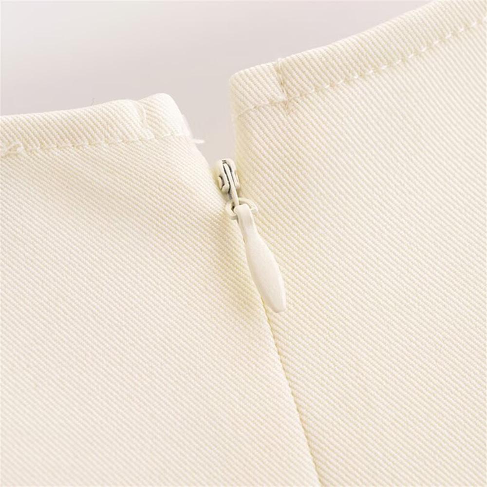 Spring/Summer 2025 Women's Bow-Embellished Round-Neck Dress - Simple, Casual, and Versatile.