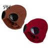 Warm Hat for Most Head Sizes 2Pcs Fleece Lined Hats with Goggles, Winter Knit Casual Accessory Outdoor Activities Hats, Windproof Skiing Caps