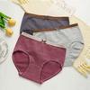 Übergröße Damen Slips Bequeme Baumwollunterwäsche Mittelhoch Nahtlos Atmungsaktive Unterhosen