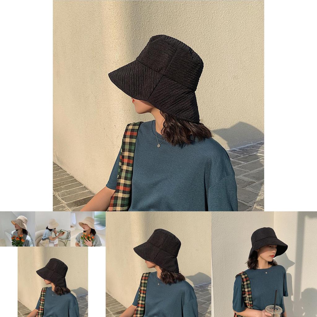 Trendy Beige Fisherman Hat For Women Korean Style Casual Sun Hat Breathable For All Seasons