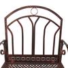 Metal Single Chair 1 Seater Garden Outdoor Rocking Chair Vintage Style Bronze