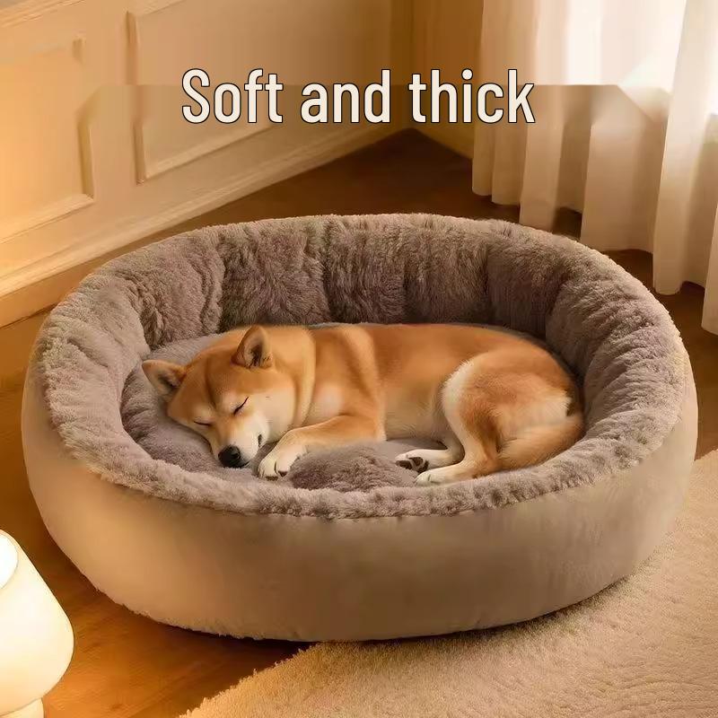All-Season Warm Winter Dog Bed for Medium to Large Dogs and Cats