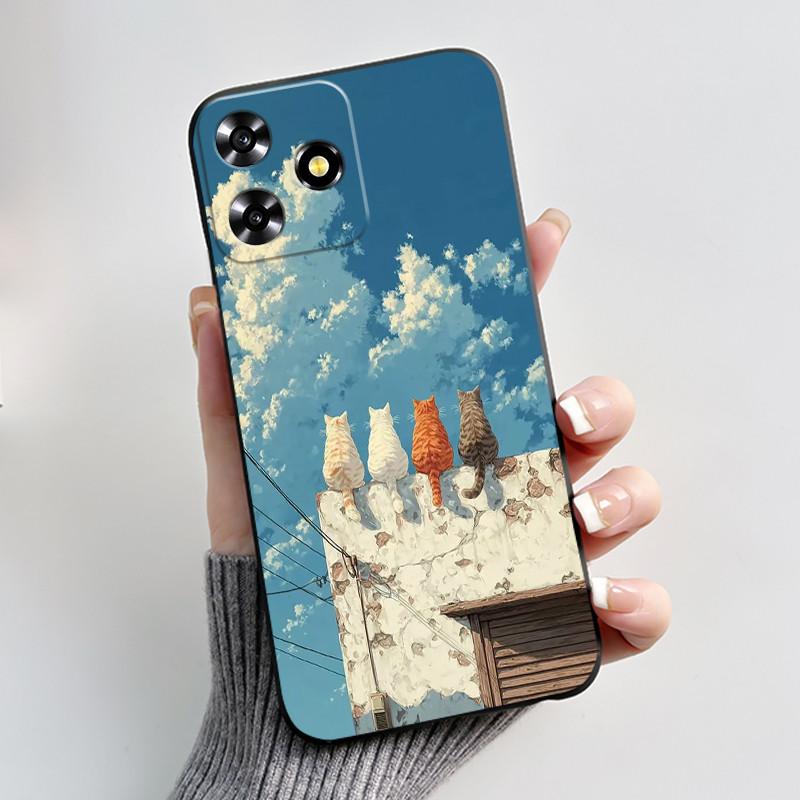 Soft Case For ZTE Blade V50 Design / ZTE 8050 / Blade V50 Smart Casing Luxury Dragon Cute Cool Boys Girls Phone Case Black Cover