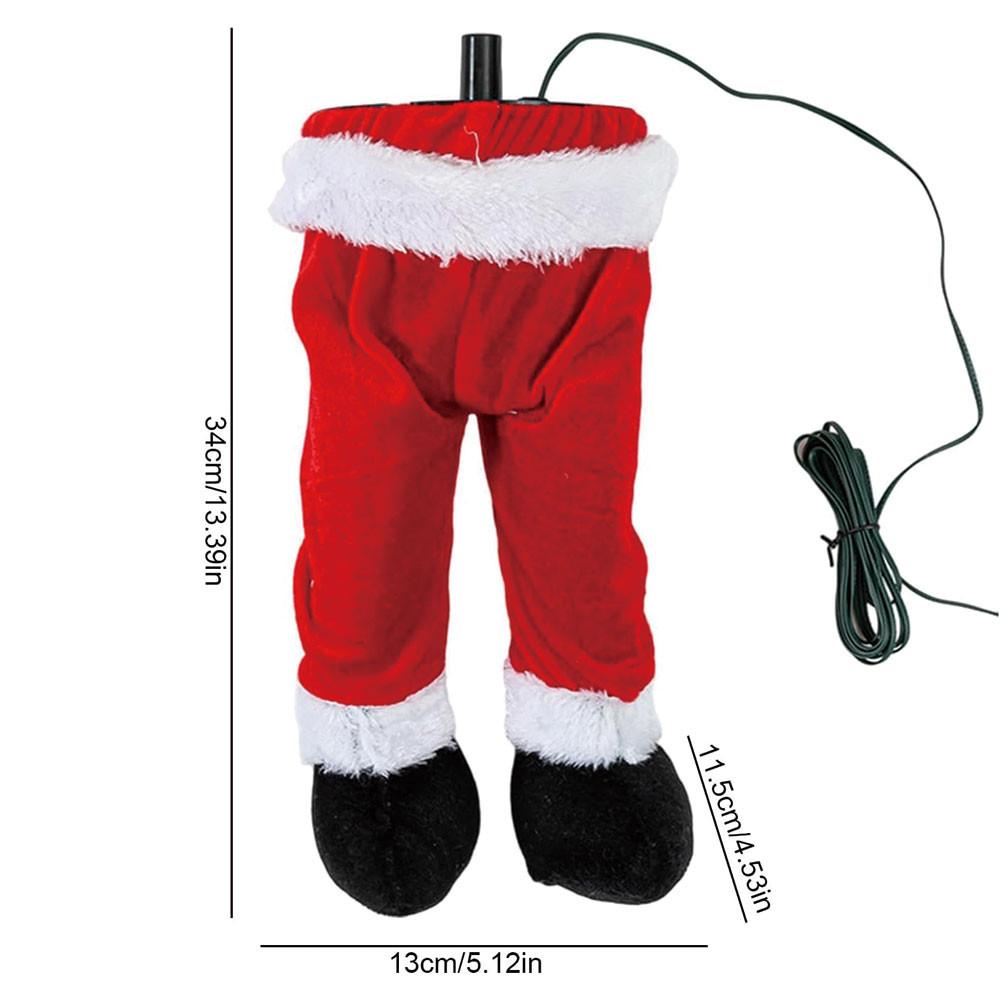 High Quality Christmas Leg Tree Decor, Christmas Tree Decor Plush Leg Sticky Christmas Tree Top Decor, Christmas Party Home Deco