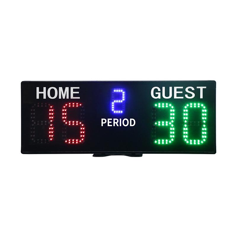 Ganxin Superior 5-Digit Digital Tennis Scoreboard Portable LED Electronic Display with Remote Control Made of Durable Plastic 5-digit scoreboard