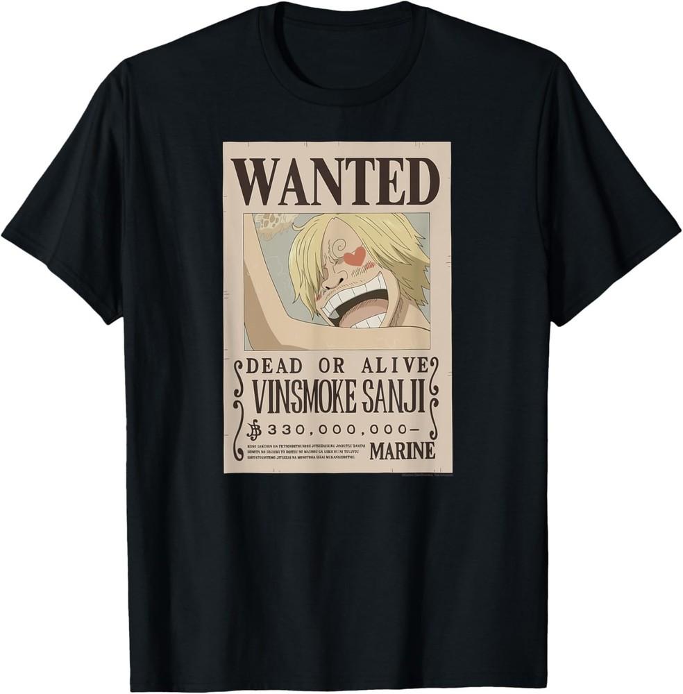 

Anime Vinsmoke Sanji Wanted Poster T-Shirt XL