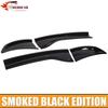 Front Head Light & Rear Tail Lamp Covers Kit For Dodge Charger 15+ Smoked Black