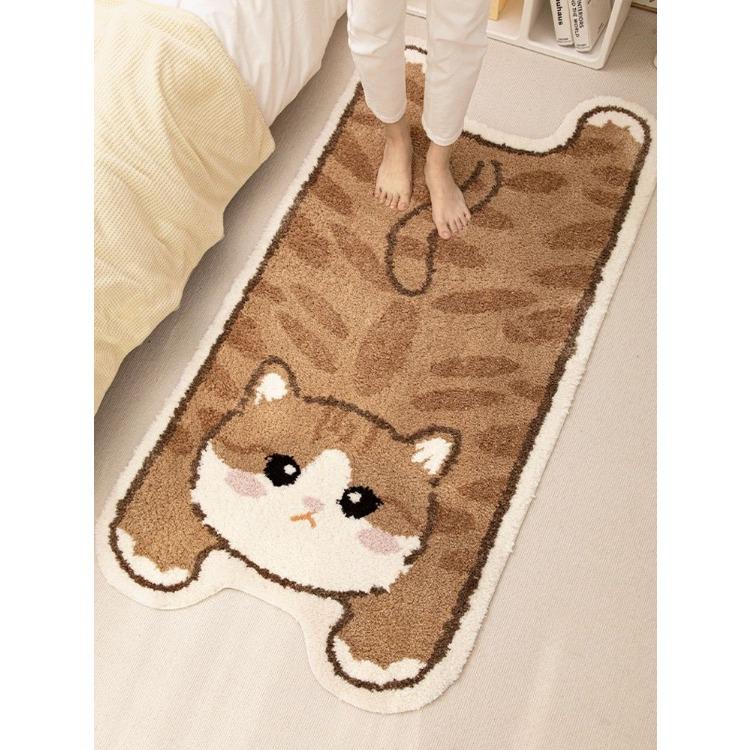Cute Long Plush Bed  Bedroom Carpet Bay Window Balcony Living Room Children's Room Floor Mat Anti Slip