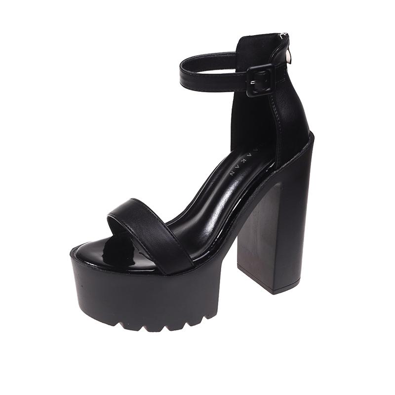 Super High Heels 13.5cm Chunky Heel Sandals Women Fashion Elegant Party Wedding Pumps Women Sexy Luxury Peep Toe Platform Sandal