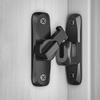 Sliding Door Lock: No-Punch Thickened Surface-Mount Bolt, Aluminum Alloy Push-Pull Latch for Bathroom