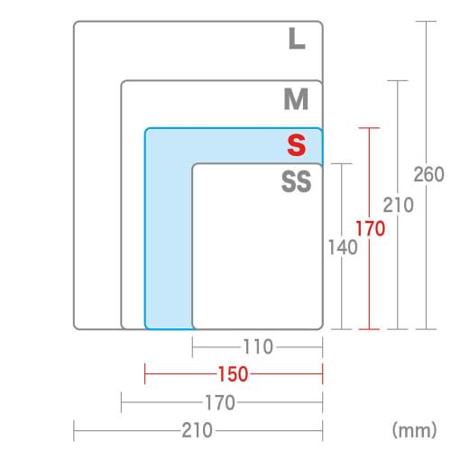 SANWA SUPPLY Mouse Pad (S Size, Black) MPD-EC25S-BK