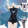 Black Hatsune Miku Bunny Cosplay Costume Cartoon Virtual Popular Characters