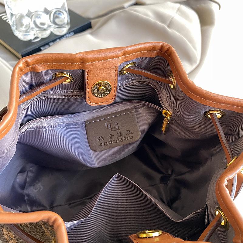 Legendary Kangaroo New Trendy Lucky Bag Bucket Bag Boston Bag Fashion Versatile Shoulder Bag Oblique Span Bag Women