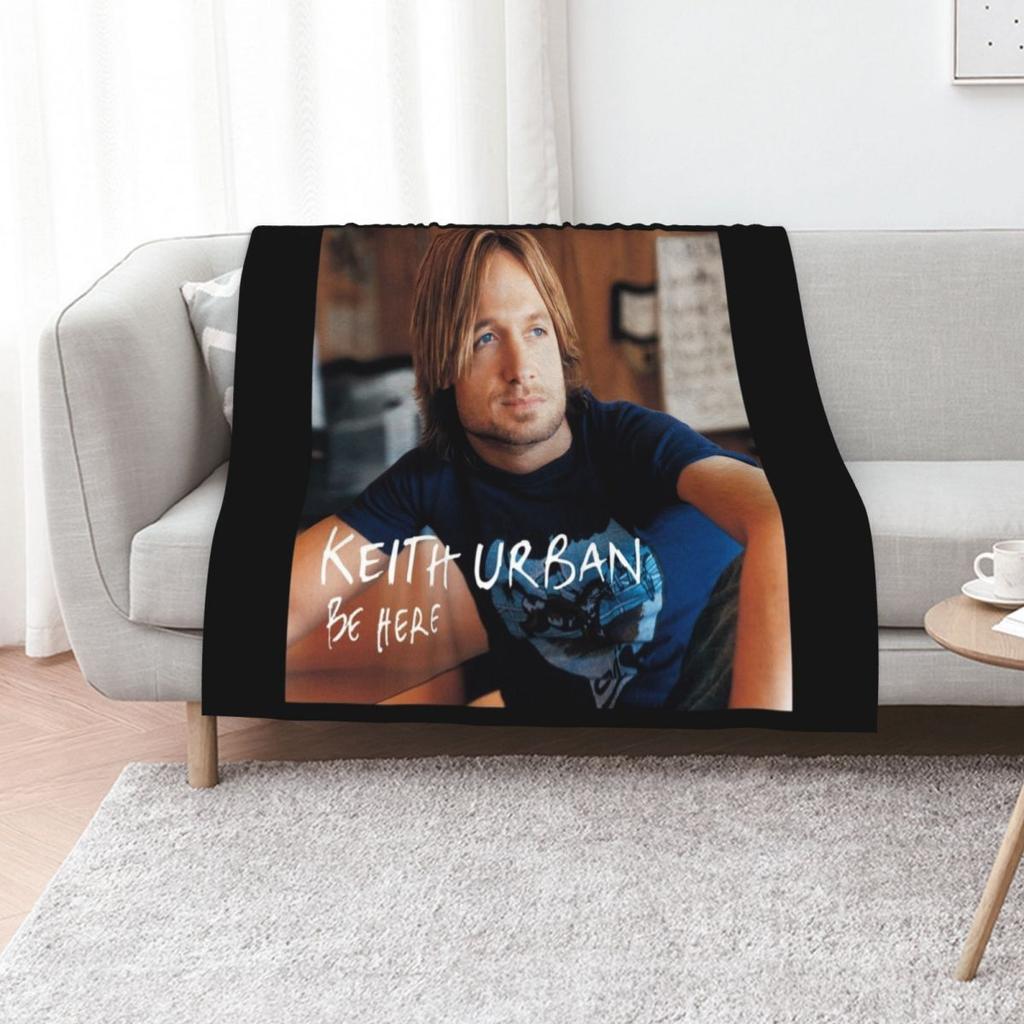 Keith Urban Be here Throw Blanket Thin Soft Blanket for Summer Night Sleeping