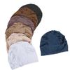 Silk Cotton Headscarf Cap With Elastic Fit For Casual Daily Wear