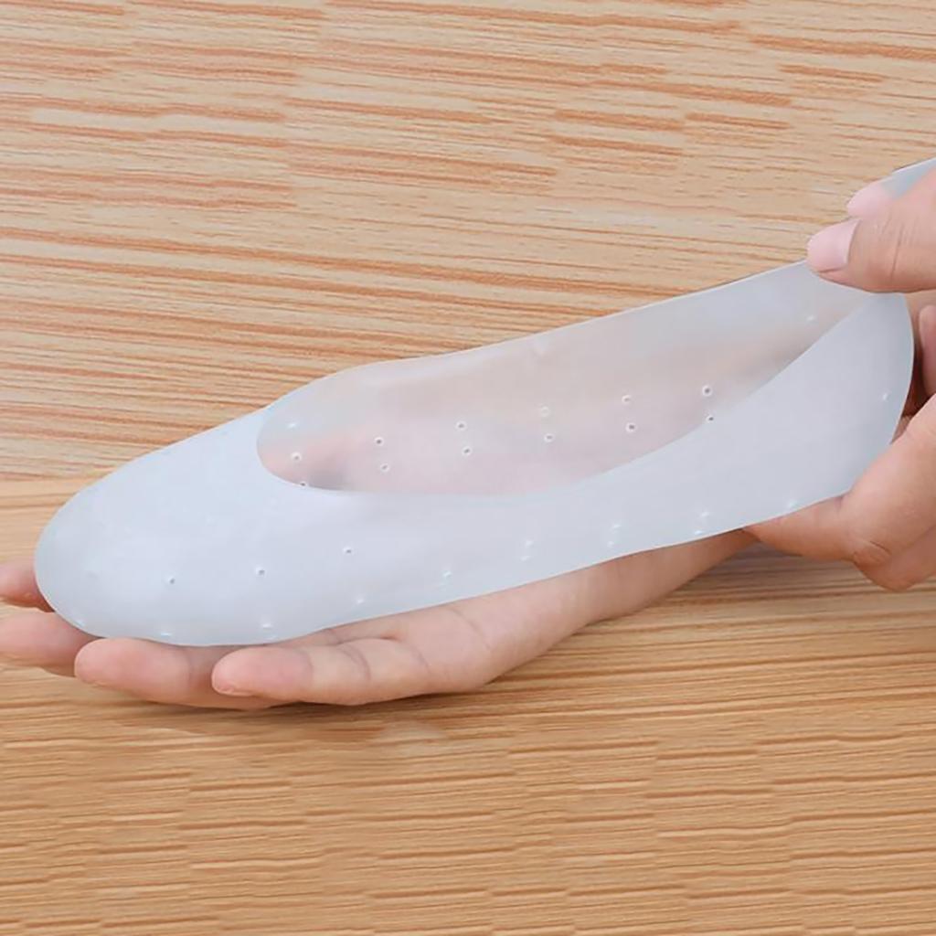 Silicone Gel Anti-Slip Socks Sole Cover Heel Dry Fissure Foot Care Protector