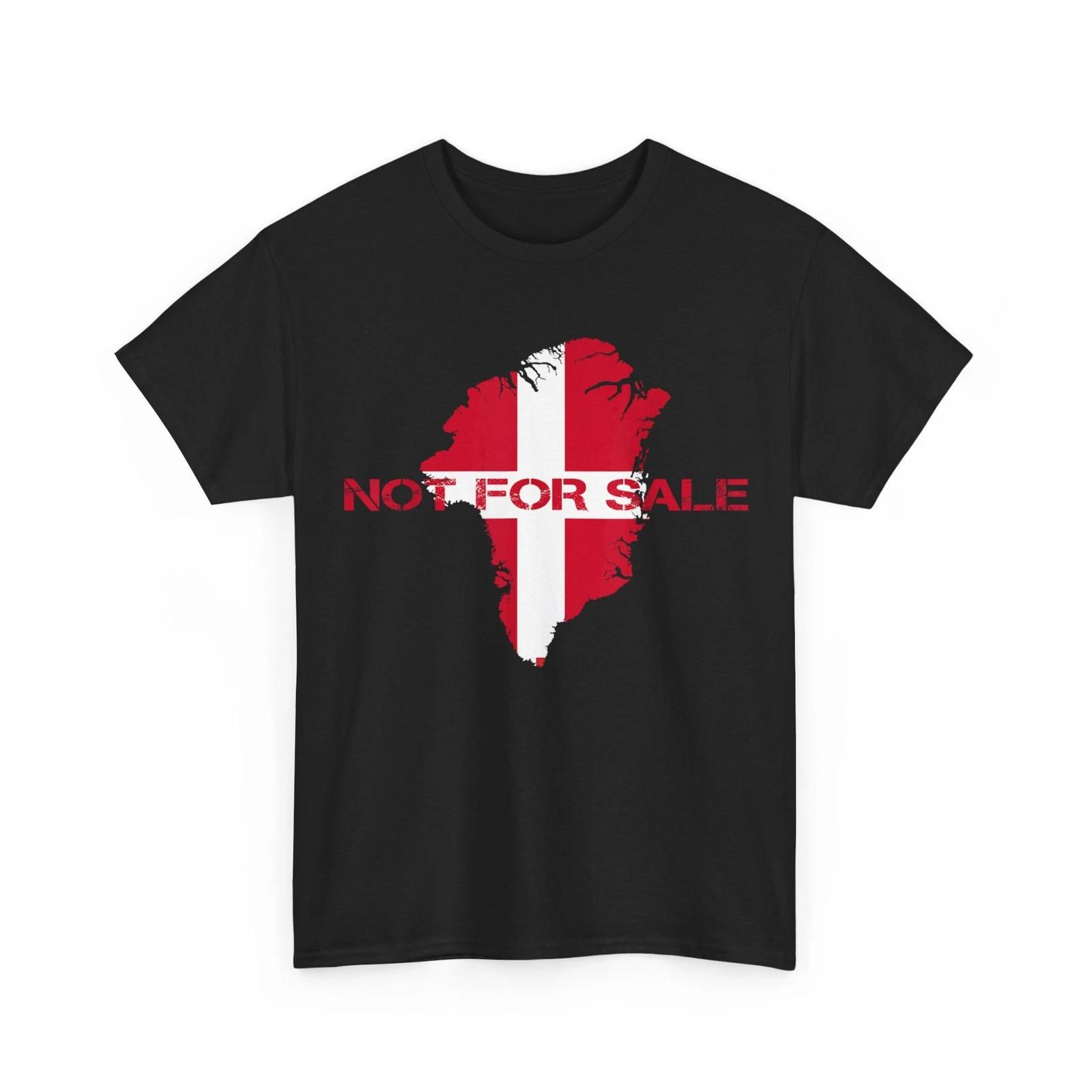Denmark Flag Greenland Is Not For Sale Annex Greenland T-Shirt L