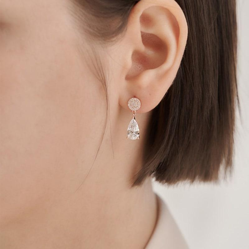 ELLE Jewelry 14K GF Water Drop Cubic Drop Earrings ELGPEE566