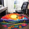 1pc Sunset Mountains Chair Carpet for Office, Non-slip, Soft and Durable Office Rug for  Decoration, Perfect for Office Yy251229155