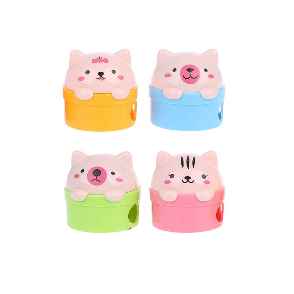 Cute Pencil Sharpener for Students Handheld Easy to Use for Preschool Nursery Primary School Gift Portable Design