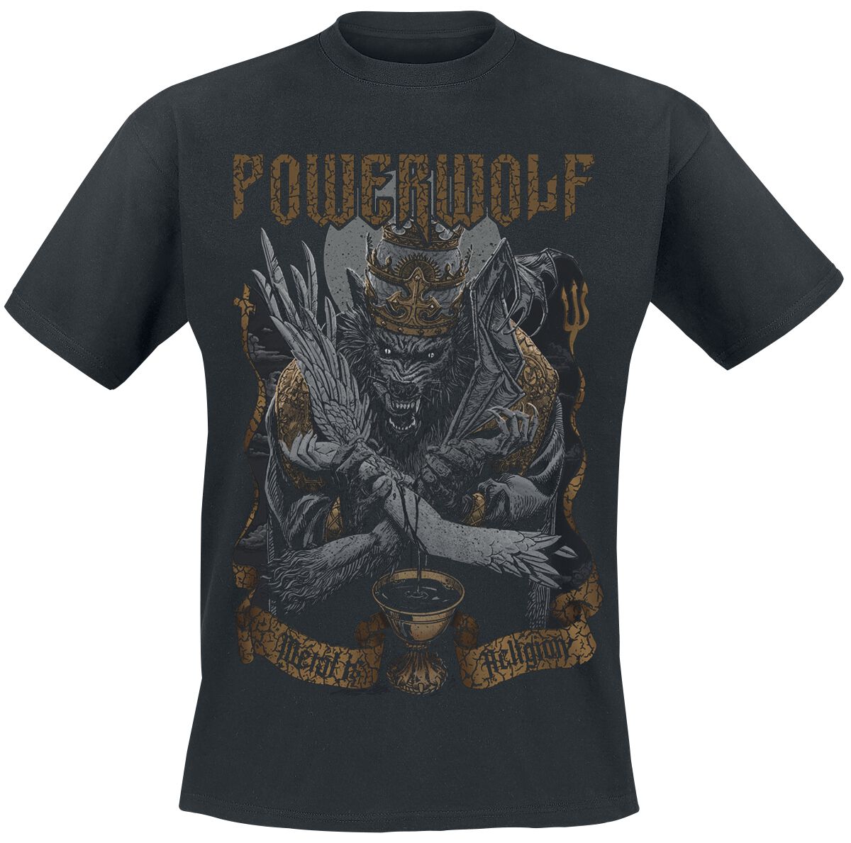 

2026 Hot Powerwolf Graphic Cotton Band T-shirt Unisex Summer Short Sleeve Fashion Brand Tee Luxury Casual Vintage Retro Tops 4XL