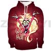 Harajuku Hazbin Streetwear 3D Print Hotel Men Clothing Hip-Hop High Street Sweatshirts Female Anime Hoodie Cosplay Costume Hoody