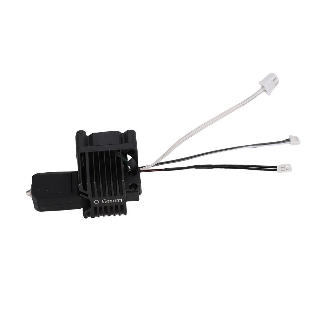 3D Printer Hotend Replacement for X1 3D Printer Integrated Design Hardened Steel Nozzle Extruder Hot End with Fan