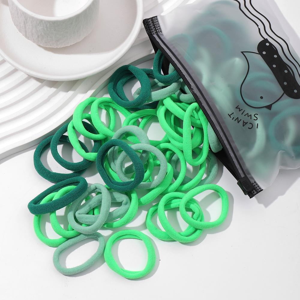 20/50Pcs Women Girls Basic Hair Band 4.5cm Simple Solid Colors Elastic Headband Hair Ropes Ties Hair Accessories Ponytail Holder