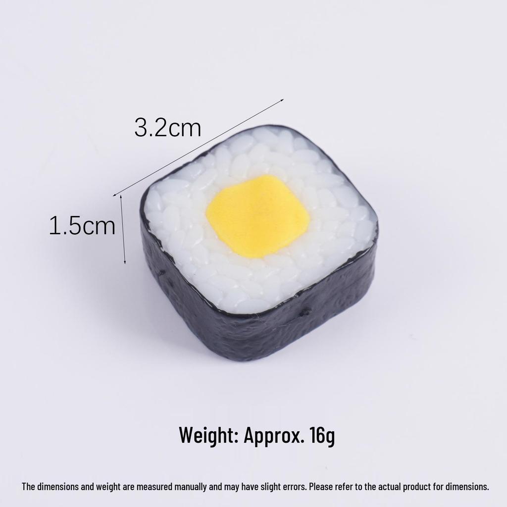 Onigiri Nori Rice Square Sushi Keychain Toy Pendant